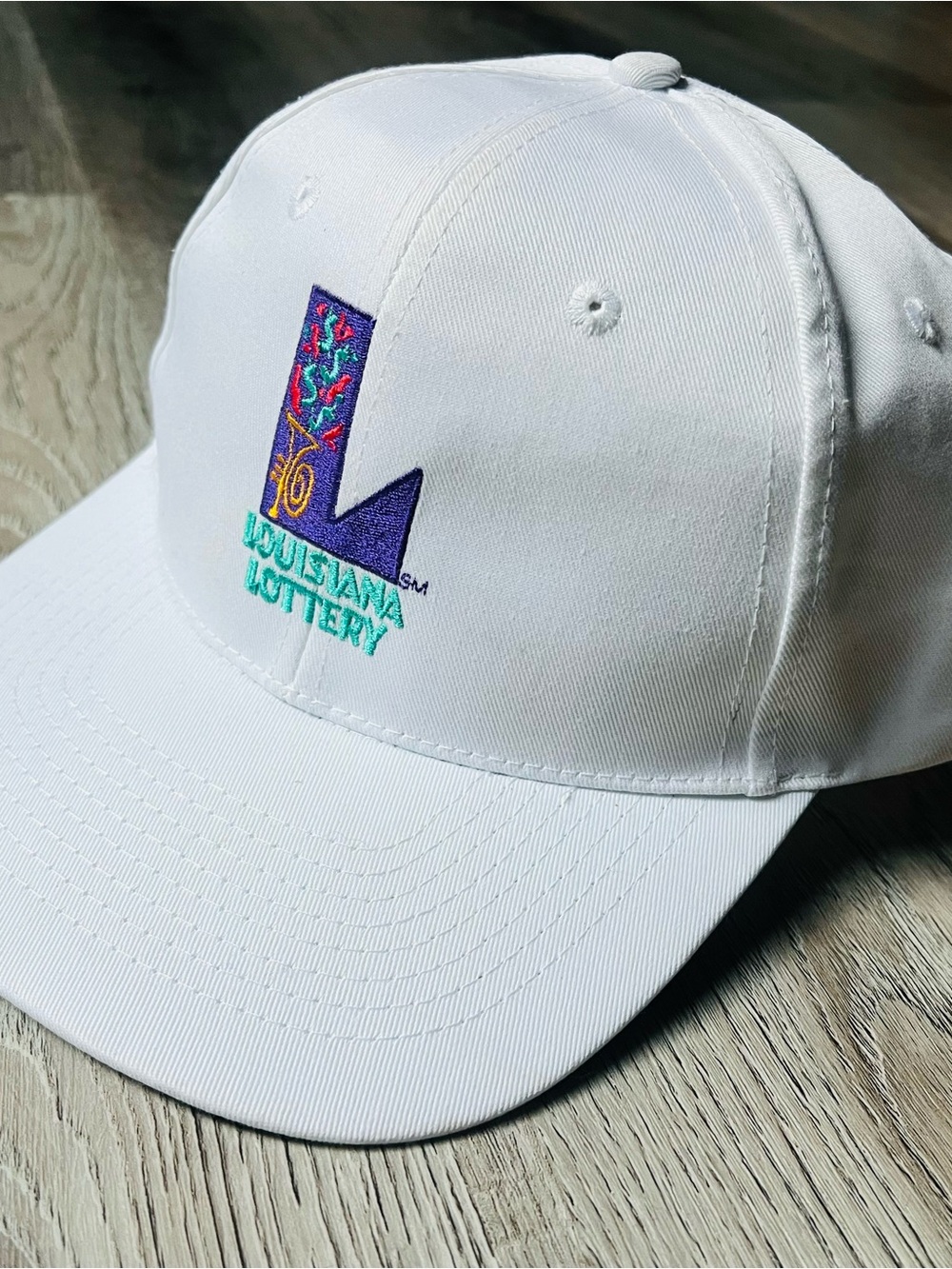 Rare Vintage LA Lottery New Orleans Embroidered Strapback Hat
